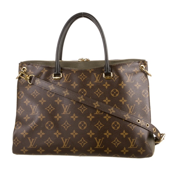 Authentic LOUIS VUITTON Monogram Pallas in rare hunter green - Picture 3 of 13